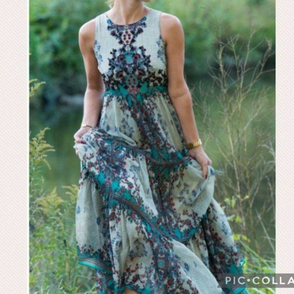 Bhanuni By Jyon Floral Maxi Dress Size XS - Picture 3 of 10